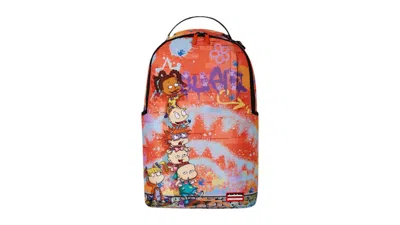 Pre-owned Sprayground Rugrats Paint Situation Dlxr Backpack In Multi