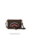 Sprayground Sawtooth Sharks In Paris Crossover Clutch In Multi