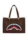 Sprayground Borsa Tote Sawtooth Sharks In Paris Tortuga In Brown