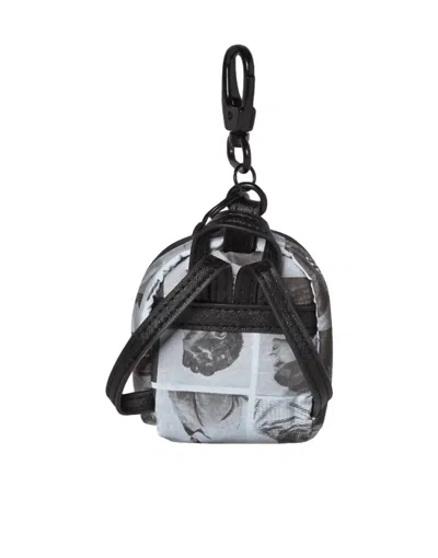 Sprayground Scammer 3m Keychain In Black And White In Multi
