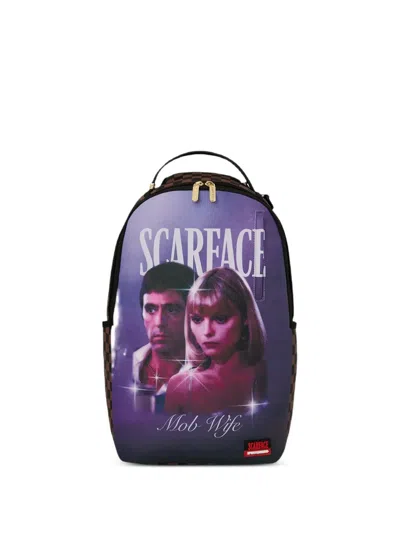 Sprayground Scarface Mob Wife Backpack In Purple