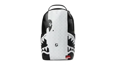 Pre-owned Sprayground Scarface Poster Syle Backpack In Black/white In Multi