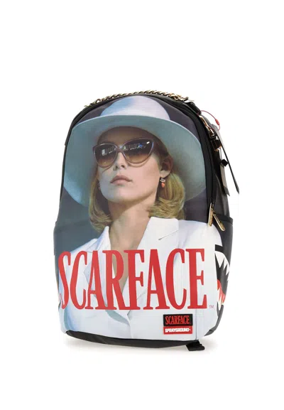 Sprayground Scarface Stairs Vegan Leather Backpack Backpack In Multi