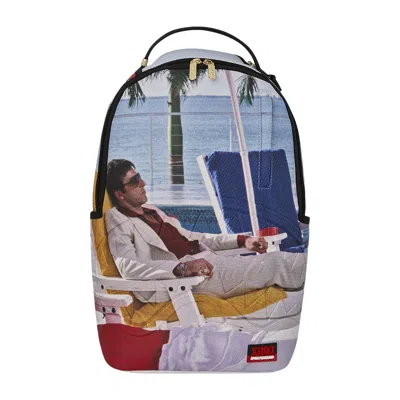 Pre-owned Sprayground Scarface Tony Montana Chillin Backpack 'multicolor' | Multi-color | Men's Size Onesize