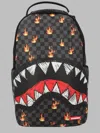 Sprayground Scribble Fire Check Mini Backpack For Kids In Multi