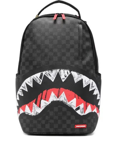 Sprayground Scribble Shark Backpack  In Multi
