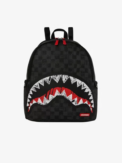 Sprayground Scribble Shark Savage Backpack In Black