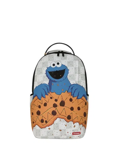 Sprayground Sesame Street Cookie Monster Backpack In Gray