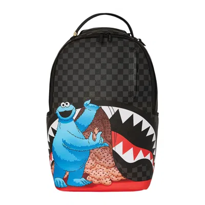 Pre-owned Sprayground Sesame Street Cookie Monster Snack Attack Dlxsr Backpack 'multicolor' | Multi-color | Me