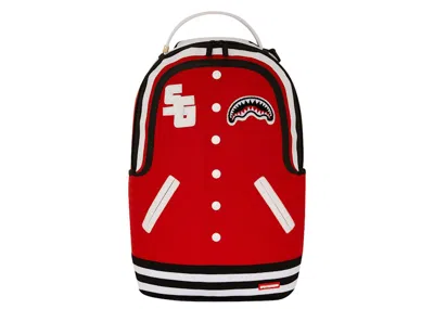 Pre-owned Sprayground Sg University Backpack In Red/black/white In Multi
