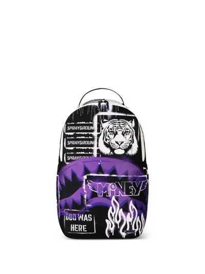 Sprayground Kids' Shark Attack Stencil Backpack In Multi