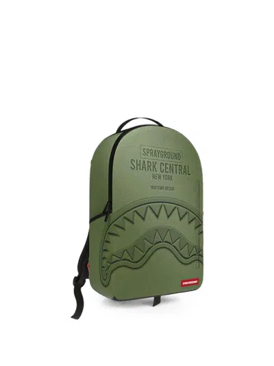 Sprayground Shark Central All Star Embossed Backpack In Green