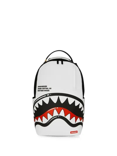 Sprayground Kids' Shark Central Backpack In White