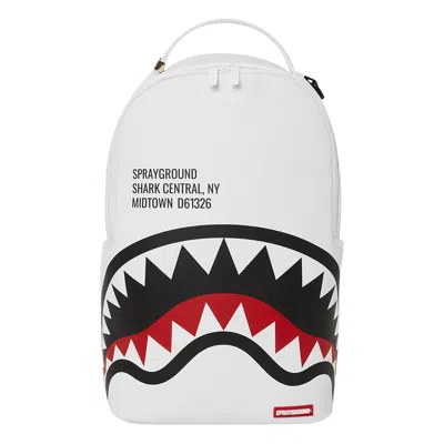 Pre-owned Sprayground Shark Central Backpack 'white' | Men's Size Onesize