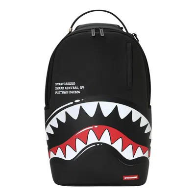Pre-owned Sprayground Shark Central Bubble Shark Backpack 'black' | Men's Size Onesize