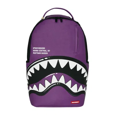 Pre-owned Sprayground Shark Central Bubble Shark Backpack 'prple' | Purple | Men's Size Onesize