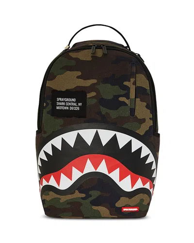 Sprayground Kids' Shark Central Camo Dlxs Backpack