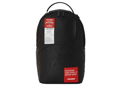 Pre-owned Sprayground Shark Central Care Label Dlxsv Backpack In Black