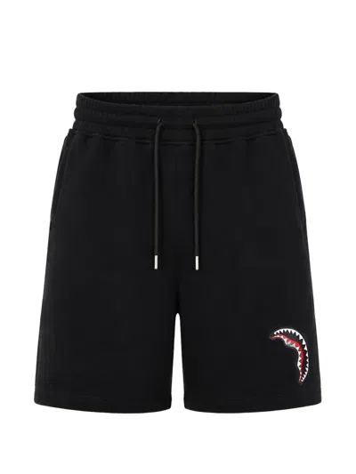 Sprayground Shark Central Drawstring Shorts In Black