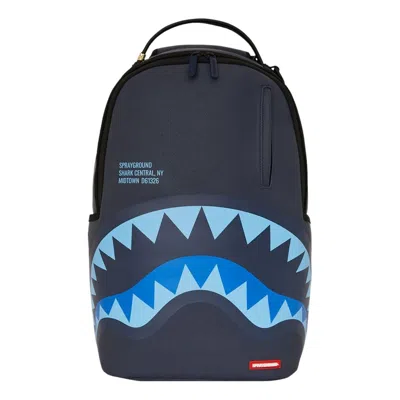 Sprayground Shark Central Late Arrival Dlxsv Backpack 'multicolor' In Blue