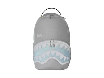 Pre-owned Sprayground Shark Central Mesh Dlxs Backpack In White