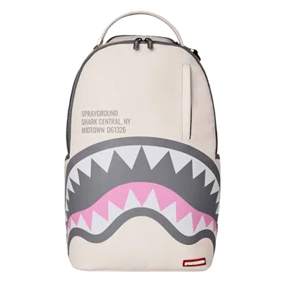 Pre-owned Sprayground Shark Central Rose Dlxsv Backpack 'white/black' | Men's Size Onesize