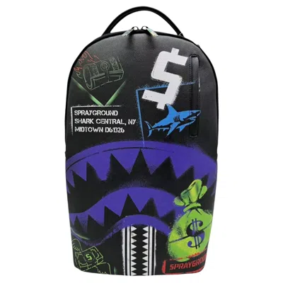 Pre-owned Sprayground Shark Central X Dlxsv Backpack 'multicolor' | Multi-color | Men's Size Onesize