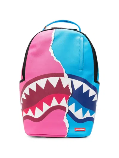 Sprayground Shark Central Zen Split-design Backpack In Purple