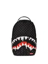 Sprayground Shark Check Backpack In Black