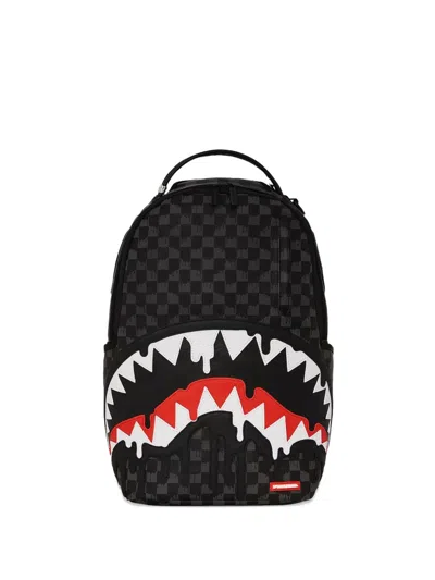 Sprayground Shark Check Backpack In Black