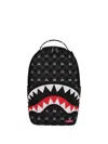 Sprayground Shark Check-pattern Backpack In Black