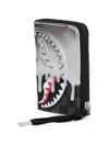 Sprayground Shark Check-pattern Wallet In Black