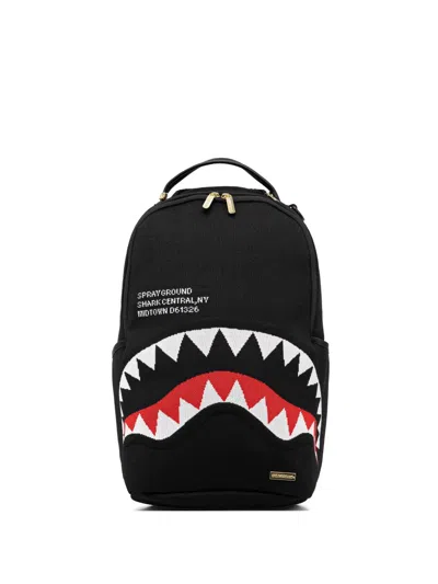 Sprayground Shark-graphic Backpack In Black