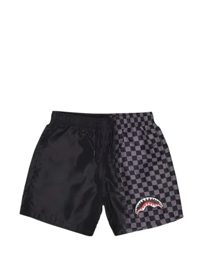 Sprayground Shark In Paris Swim Shorts In Multi