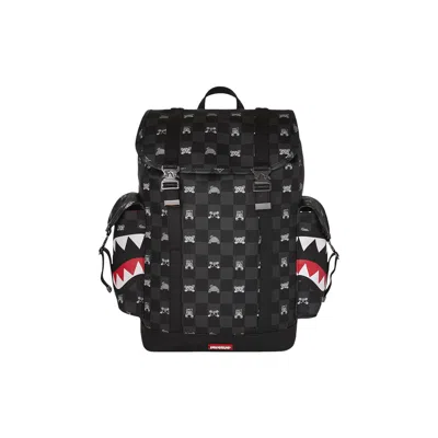 Pre-owned Sprayground Shark Mob Hideout Monte Carlo Backpack 'multicolor' | Multi-color | Men's Size Onesize