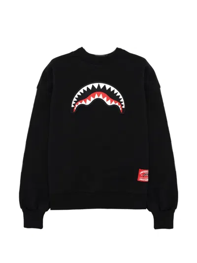 Sprayground Kids' Shark Mouth Sweatshirt In Black