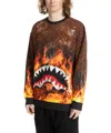 Sprayground Man Sweatshirt Brown Size Xxl Cotton In Brown
