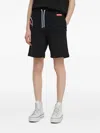 Sprayground Shark-patch Drawstring Shorts In Blue