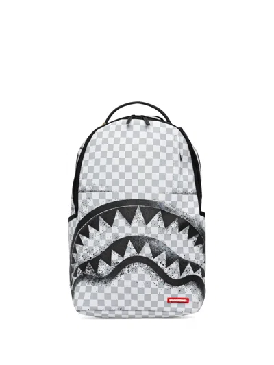 Sprayground Shark-print Backpack In White