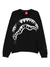 Sprayground Shark-print Sweatshirt In Black