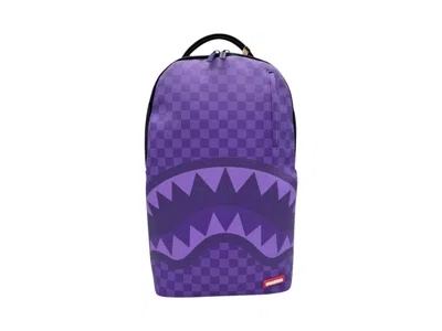Pre-owned Sprayground Shark Sharks In Paris Dlxsv Backpack In Purple
