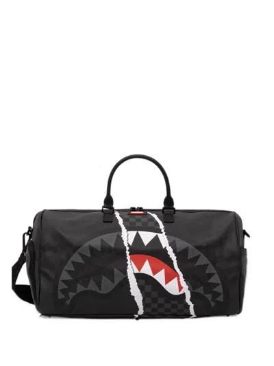 Sprayground Shark Slash Duffle Bag In Black