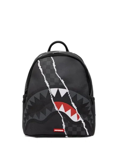 Sprayground Shark Slash Savage Backpack In Grey