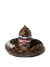 Sprayground Shark Stash Check-pattern Floaty In Brown