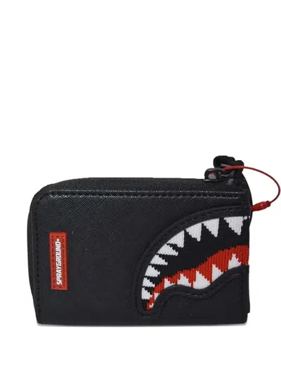 Sprayground Shark-teeth Wallet In Black