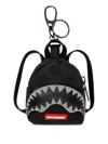 Sprayground Shark-tooth Backpack Keyring In Black