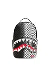 Sprayground Karierter Rucksack Mit Haifischzahn In Black