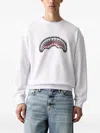 Sprayground Shark-patch Sweater In White