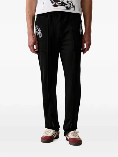 Sprayground Shark-print Track Pants In Black