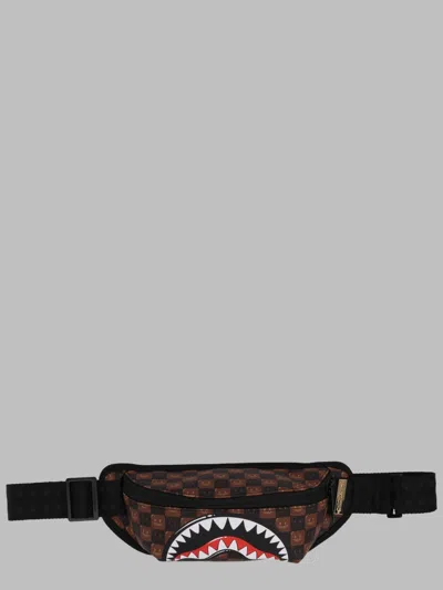 Sprayground Sharks Bubble Check Crossbody Belt Bag In Multicolour